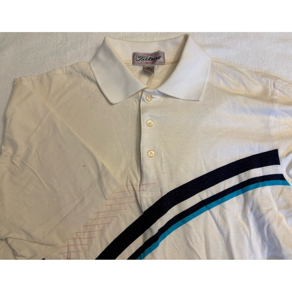 The‎ Titleist Collection Men's Short-Sleeved Polo Size M  Striped (spots)